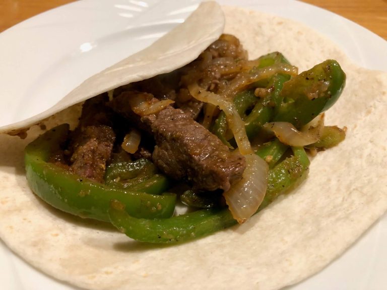 Steak fajitas
